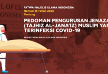 Fatwa No 18 Tahun 2020 – Pedoman Pengurusan Jenazah ( Tajhiz Al Janaiz ) Muslim yang Terinfeksi Covid 19